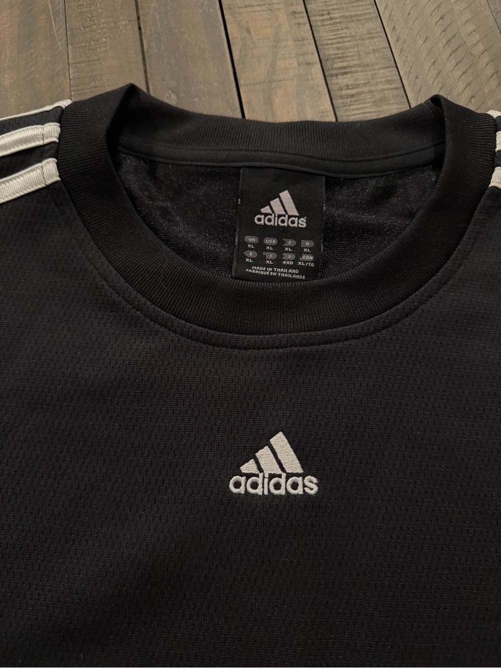adidas Sleeveless Training Tank Top – Black/White – XL